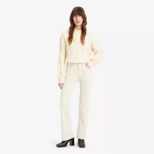 725 HIGH RISE BOOTCUT CORDUROY WOMEN'S JEANS

Color:  Safari - White